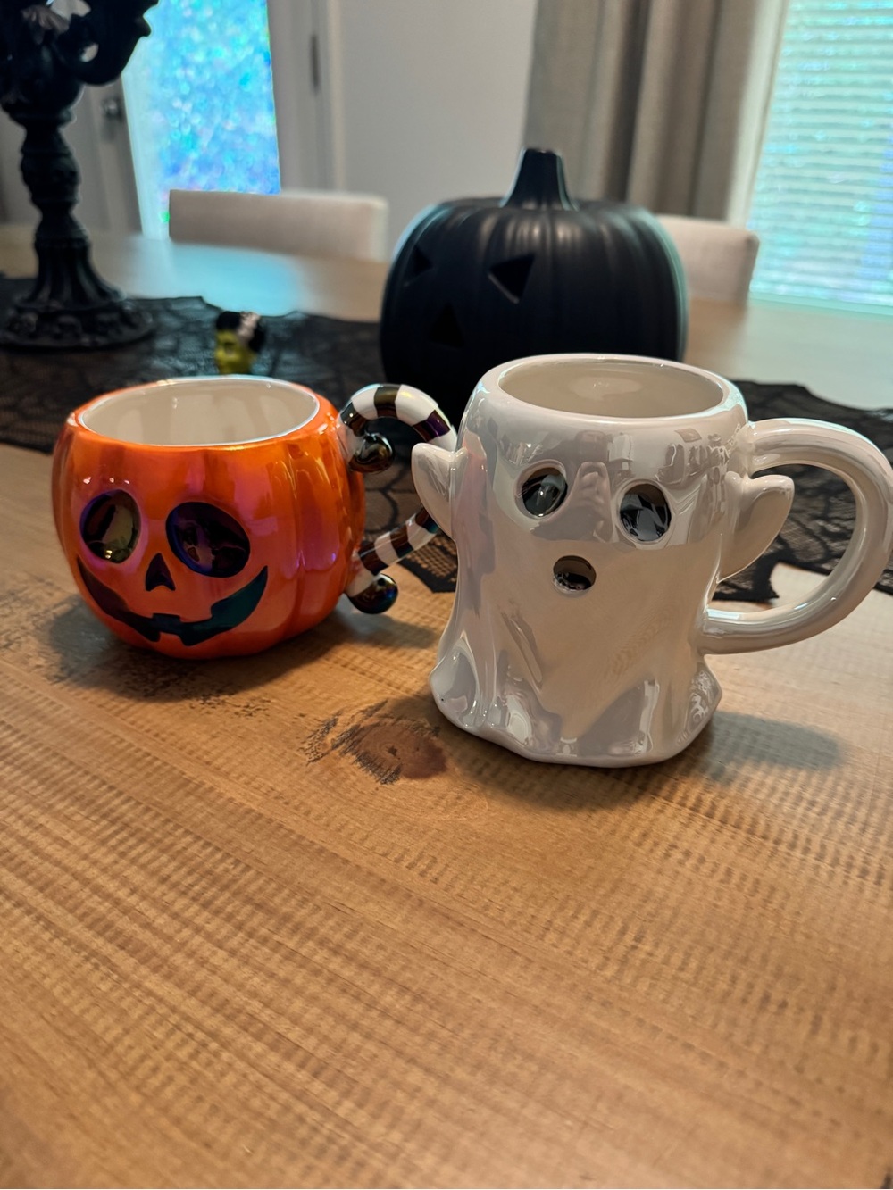 Bundle of White Ghost Ceramic Mug & Jackolantern Ceramic Mug
